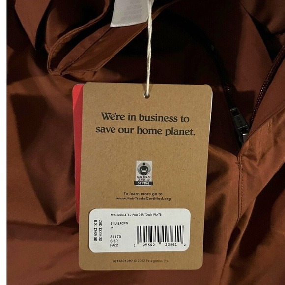 NEW Patagonia Style #31170 Men’s Fully Insulated Powder Town Pants (Sisu BN)$269 - Picture 4 of 13